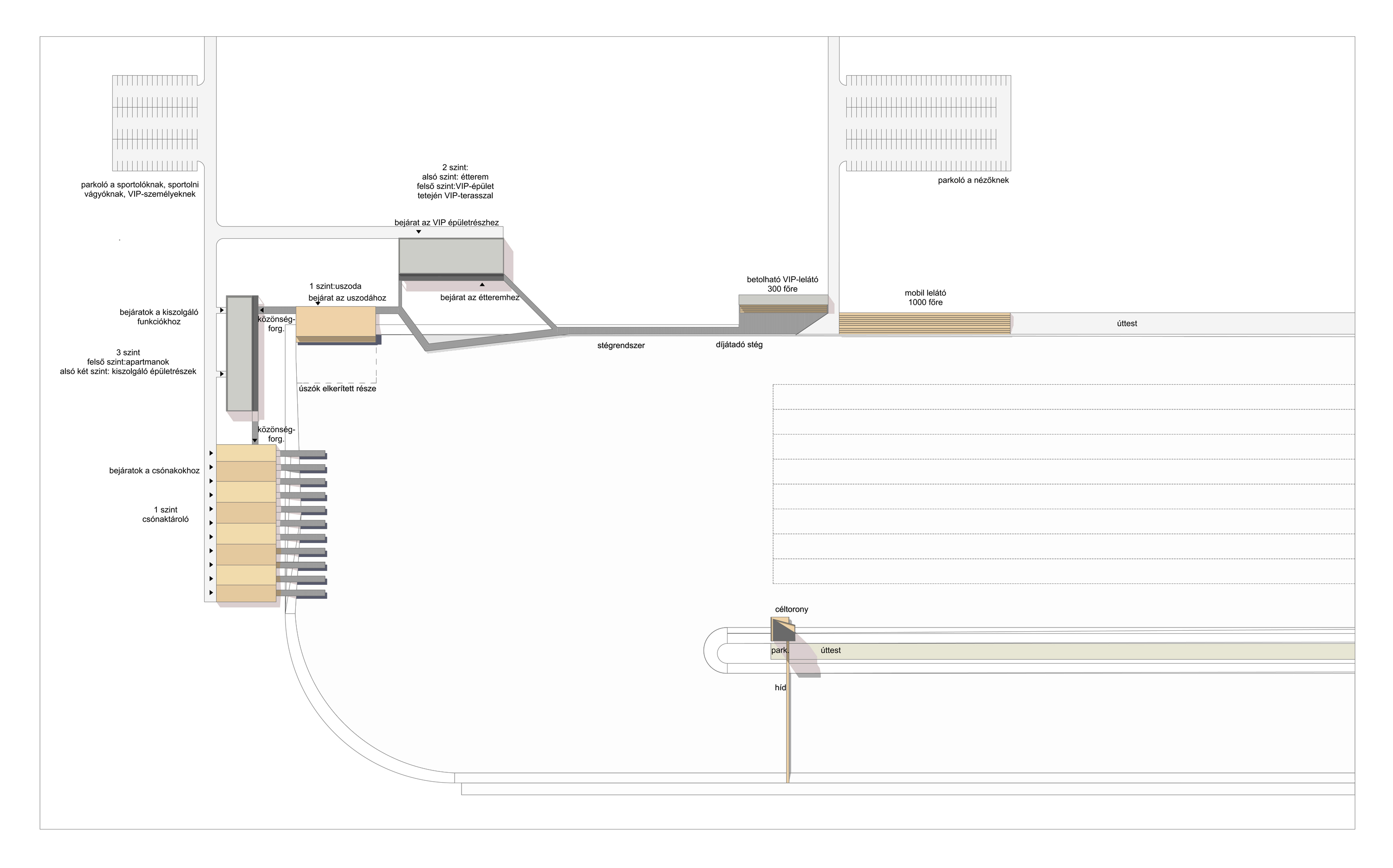 Evezősközpont céltornya